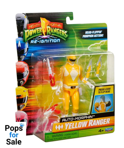 Mighty Morphin Power Rangers Action Figure Auto-Morphin Yellow Ranger 12 cm
