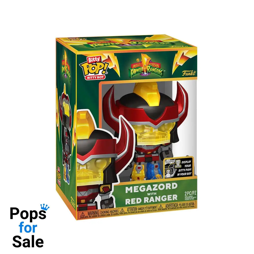 Mighty Morphin Power Rangers Bitty POP! Bots Figure 4-Pack Megazord with Red Ranger2,5 cm