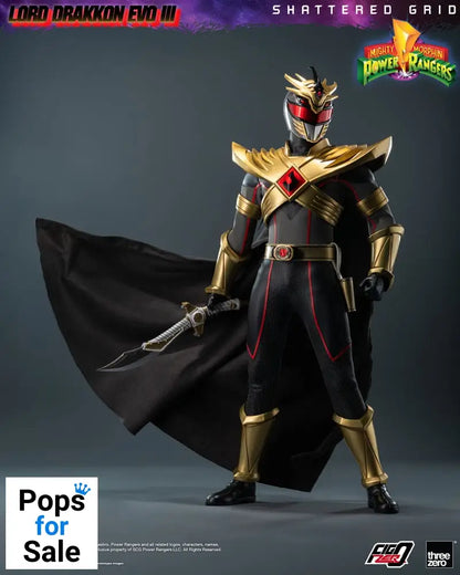 Mighty Morphin Power Rangers Shattered Grid  FigZero Action Figure 1/6 Lord Drakkon Evo III 30 cm