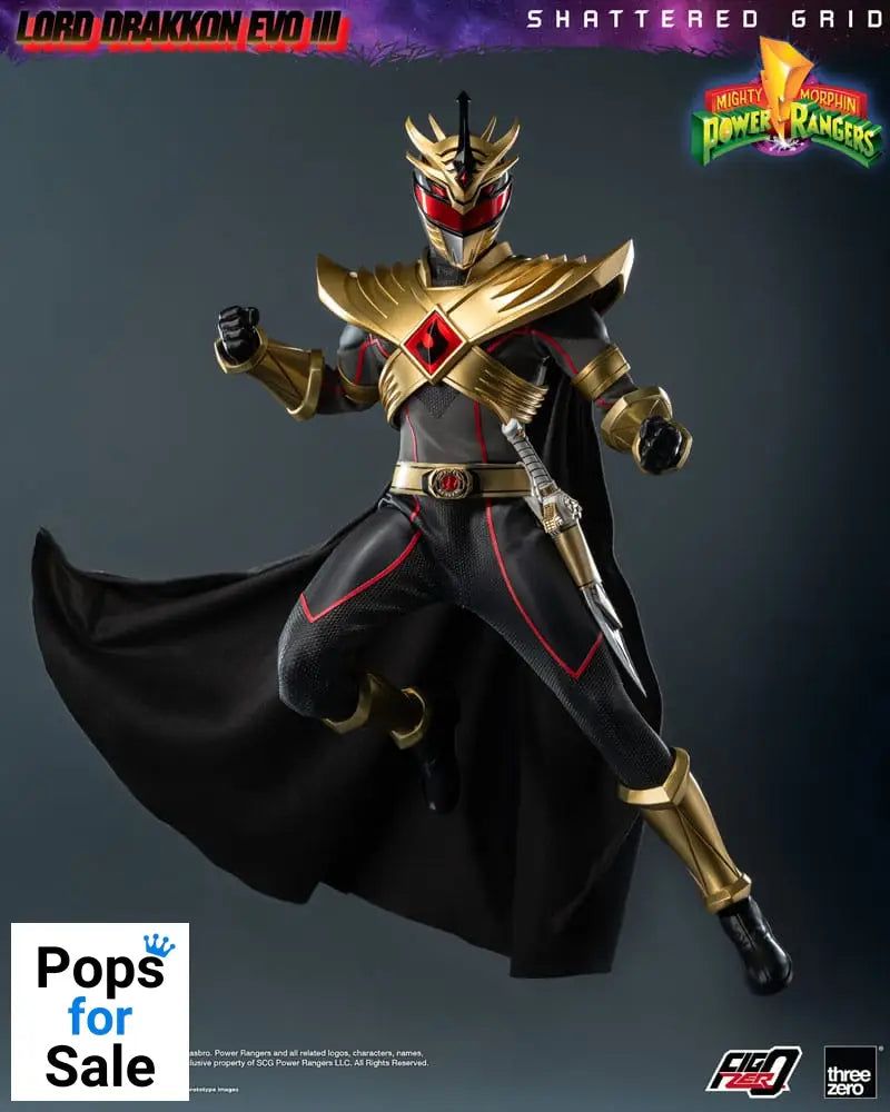 Mighty Morphin Power Rangers Shattered Grid  FigZero Action Figure 1/6 Lord Drakkon Evo III 30 cm