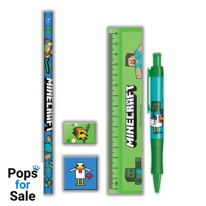 Minecraft 5-Piece Stationery Set