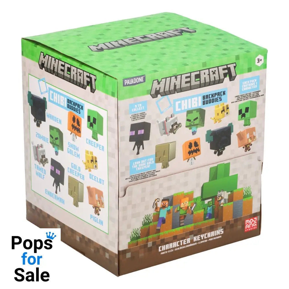 Minecraft Backpack Buddies Mystery Bags Series 3 Display (24) Keyrings