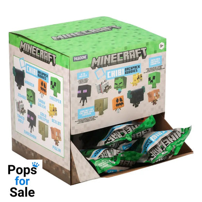 Minecraft Backpack Buddies Mystery Bags Series 3 Display (24) Keyrings