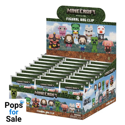 Minecraft Backpack Buddies Mystery Bags Series 3 Display (24) Keyrings