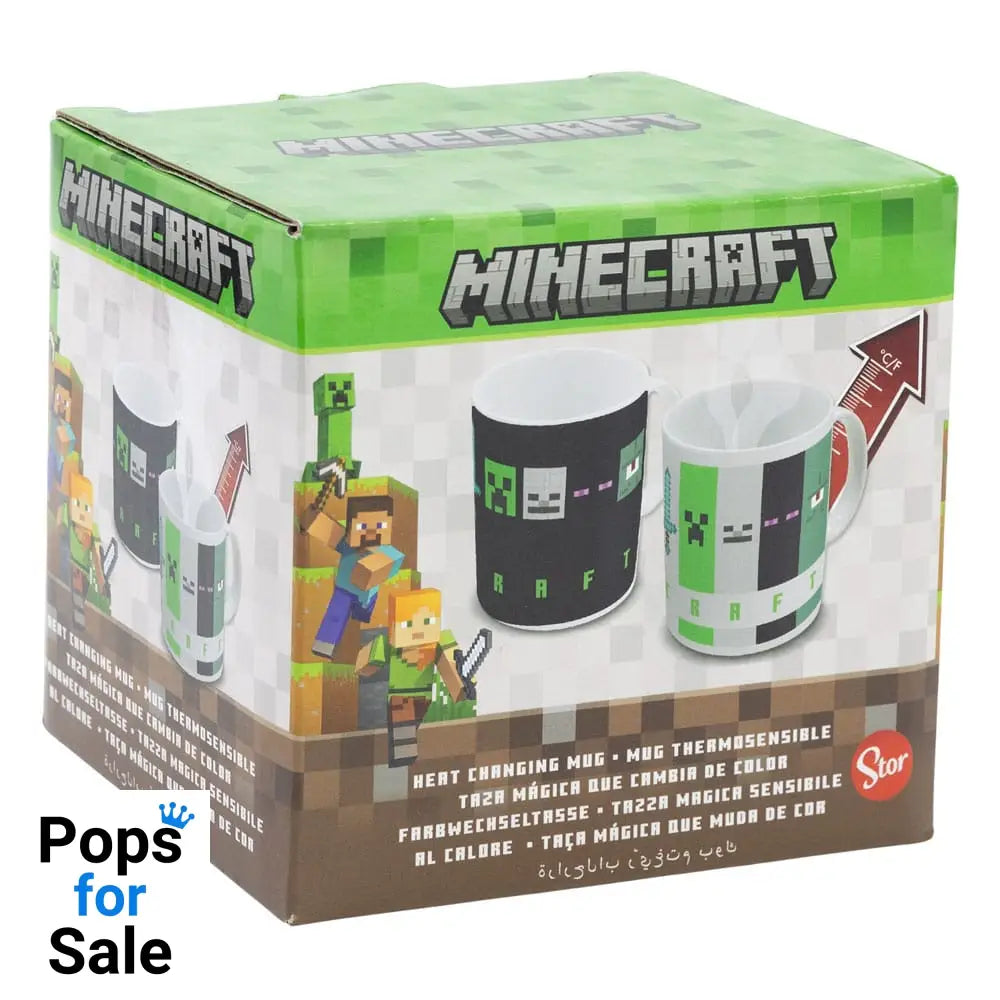 Minecraft Heat Change Mug Squared Pattern 325 ml