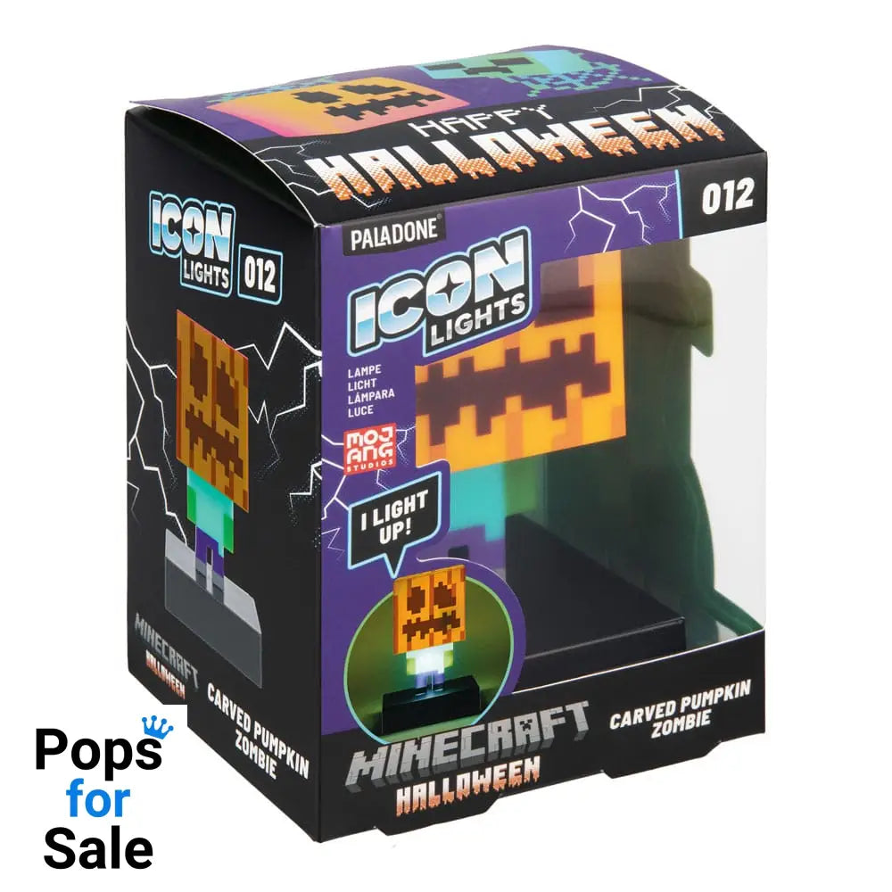 Minecraft Icons Light Zombie Jack O Lantern 10 cm