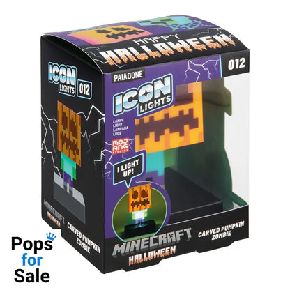 Minecraft Icons Light Zombie Jack O Lantern 10 cm