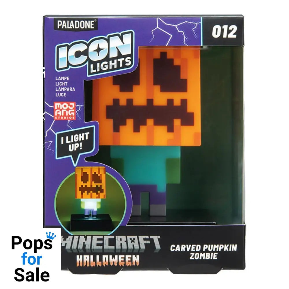 Minecraft Icons Light Zombie Jack O Lantern 10 cm