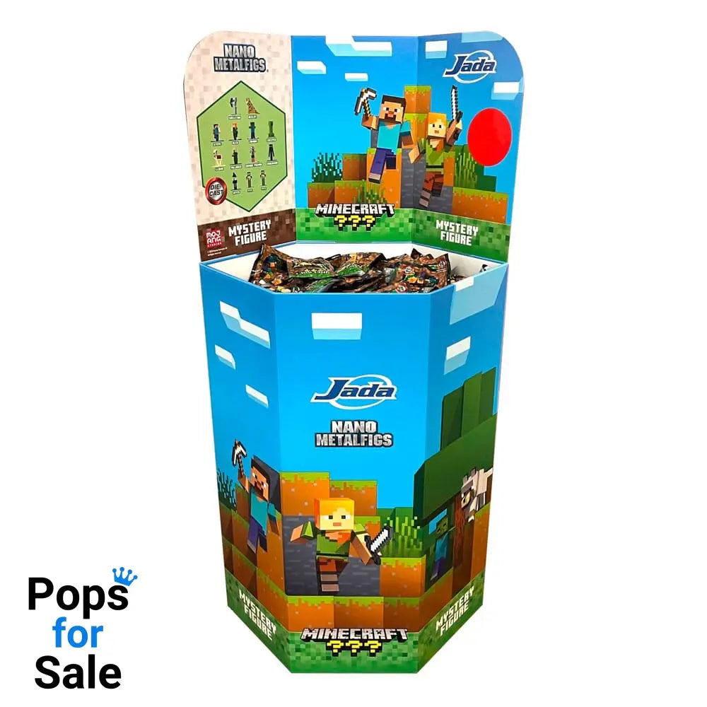 Minecraft Nano Metalfigs Diecast Mini Figure 4 cm Assortment (144) Mini-figures,Blind Boxes