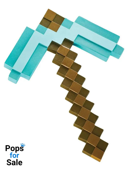 Minecraft Plastic Replica Diamond Pickaxe 40 cm Weapons