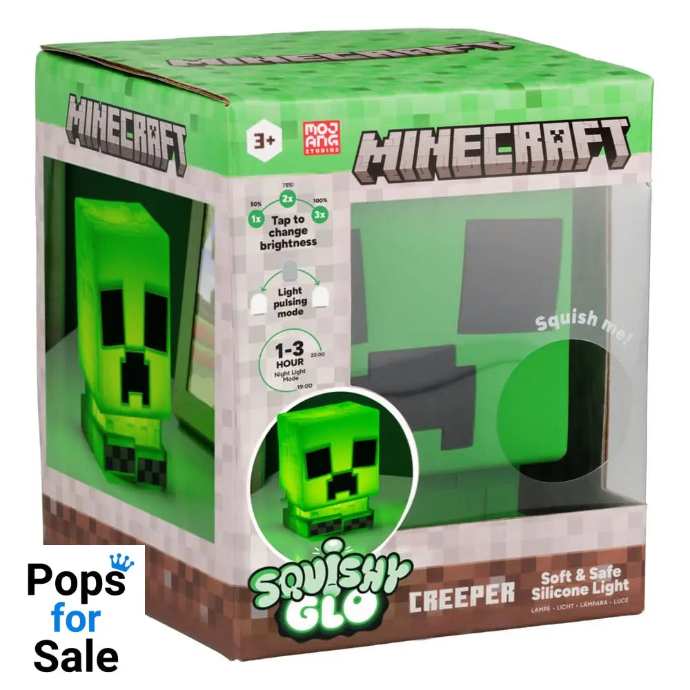 Minecraft Squishy Glo Silicon Light Creeper 15 cm