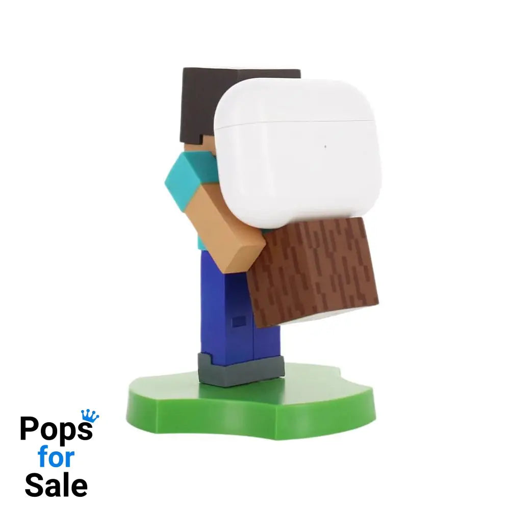 Minecraft Steve Guys Holdems Cable Guys Mini Device Holder and Phone Stand 11cm