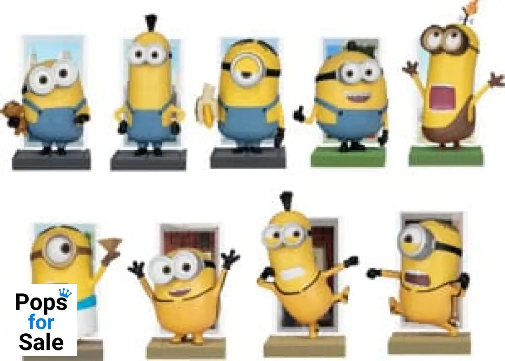 Minions Hero Box Papoy Series Mini Figures 6 cm Blind Box Display (6) Mini-figures,Blind Boxes