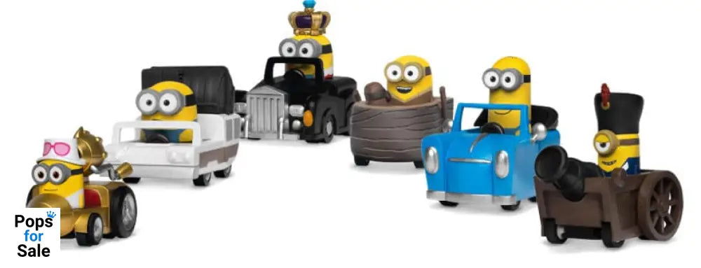 Minions Zoom Hero Pullback Vehicles with Figures Assortment (12)