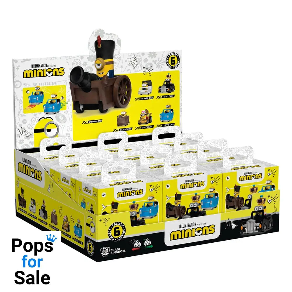 Minions Zoom Hero Pullback Vehicles with Figures Blind Box Assortment (12)