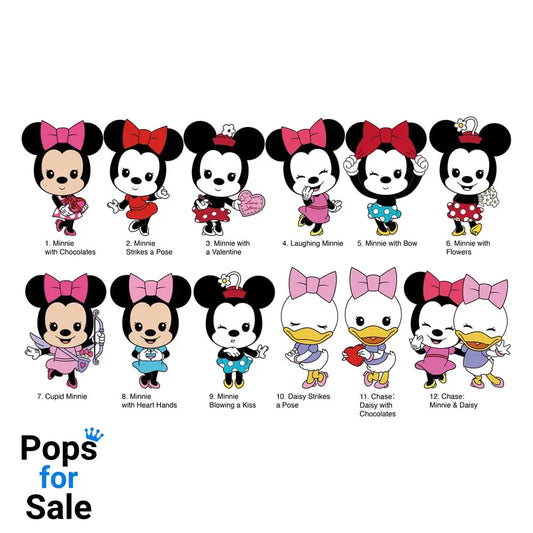 Minnie Mouse 3D PVC Bag Clips Series 1 Display (24)