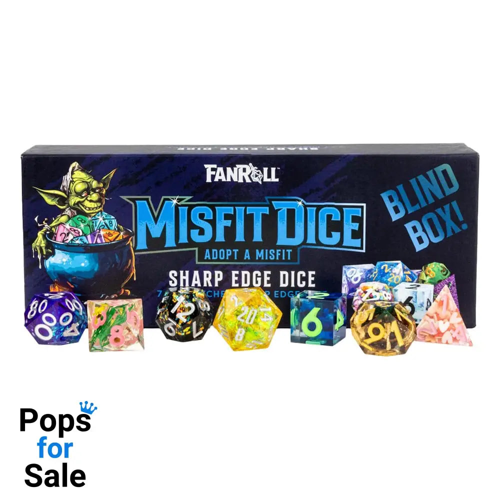 Misfit Adopt a Misfit Dice Set Blind Box Sharp Edge Dice Assortment (12) Dice,Blind Boxes