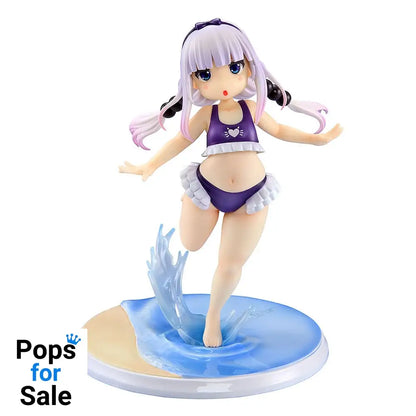 Miss Kobayashi's Dragon Maid PVC Statue 1/6 Kanna Kamui: Excited to Wear a Swimsuit at Home Ver. (Purple) 20 cm