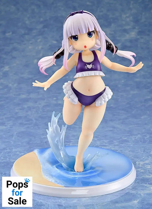 Miss Kobayashi's Dragon Maid PVC Statue 1/6 Kanna Kamui: Excited to Wear a Swimsuit at Home Ver. (Purple) 20 cm