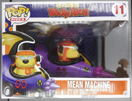 #11 Mean Machine (w/ Muttley) Rides Wacky Races Box Damaged Funko POP