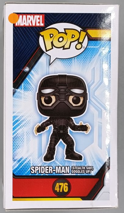 #476 Spider-Man (Stealth Suit- Goggles Up) Marvel Far Box Damaged Funko POP