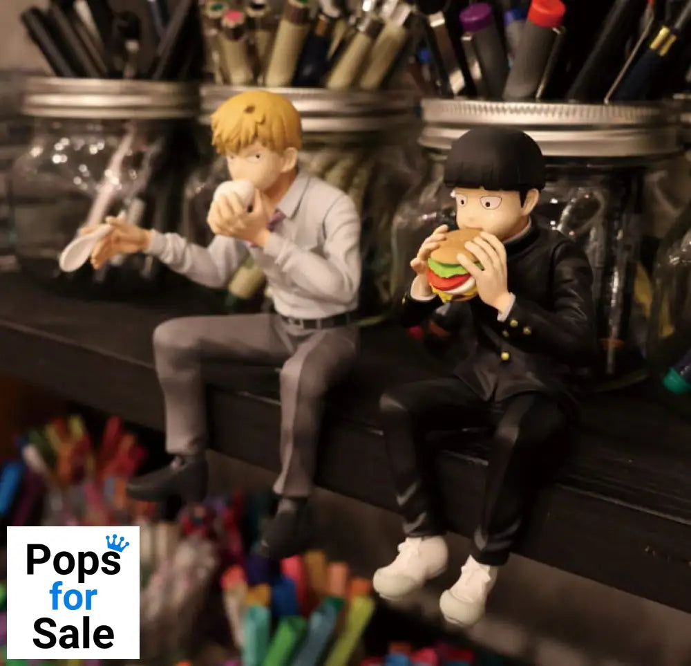 Mob Psycho 100 III x Bunbougu Cafe 2022 PVC Statue Shigeo Kageyama & Ekubo 13 cm
