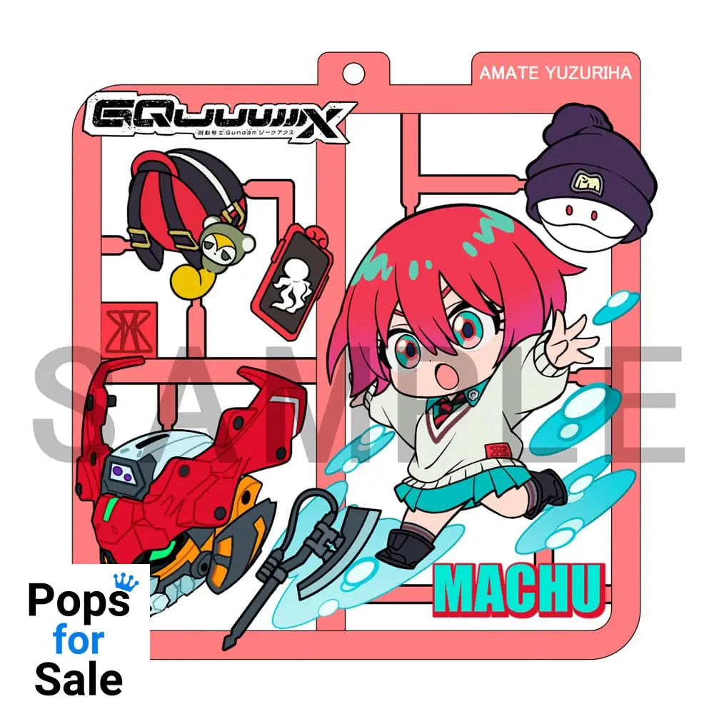 Mobile Suit Gundam GQuuuuuuX Plat Collection Keychain Assortment (4)