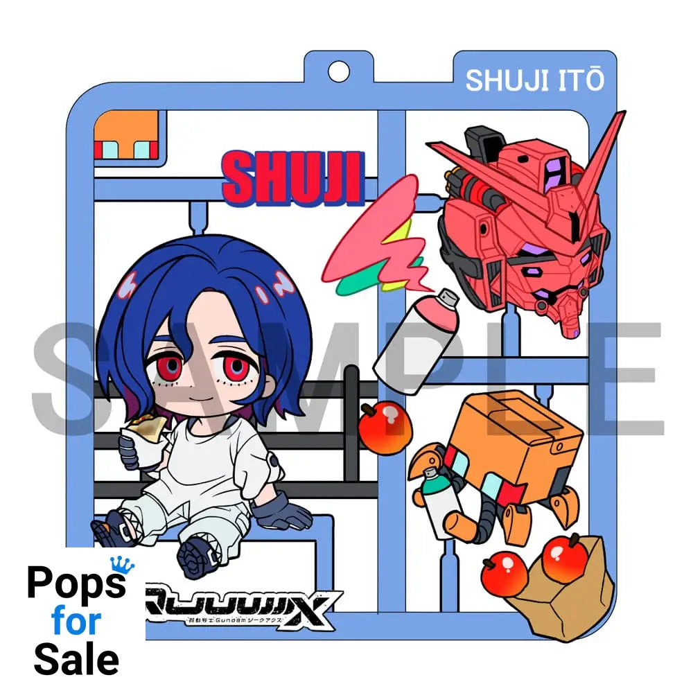 Mobile Suit Gundam GQuuuuuuX Plat Collection Keychain Assortment (4) Pendants & necklaces