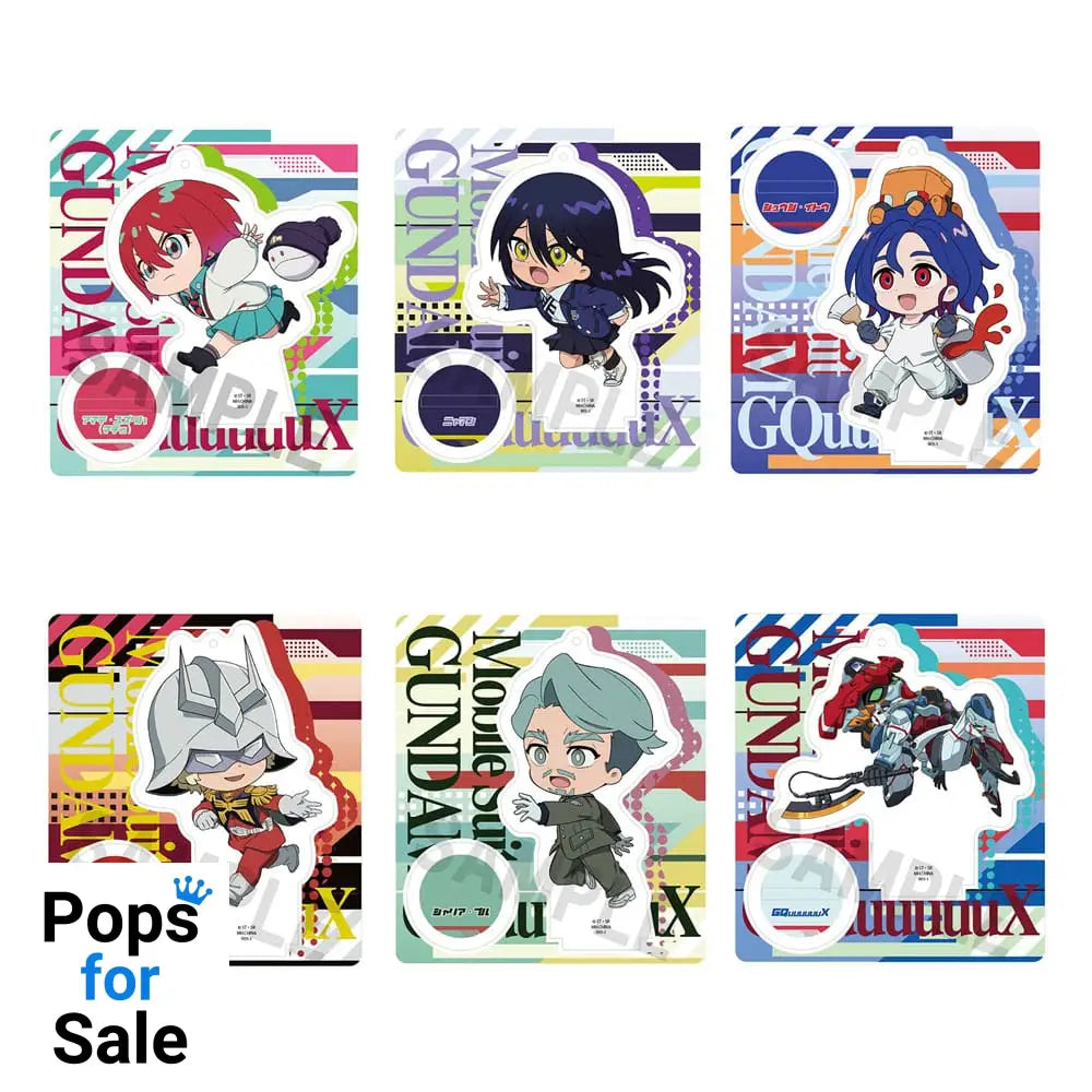 Mobile Suit Gundam GQuuuuuuX TokoToko Acrylic Figure 9 cm Display (6) Mini-figures