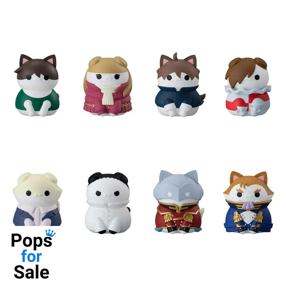 Mobile Suit Gundam Mega Cat Project New Mobile Report Gundam Wing Nyandam Trading Figure Cats Transformation Mission Accomplished! 3 cm Assortment (8)