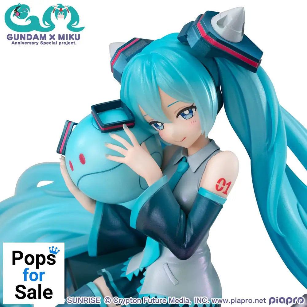 Mobile Suit Gundam x Hatsune Miku Lucrea PVC Statue Hatsune Miku x OO Gundam 45th Anniversary 17 cm Statues