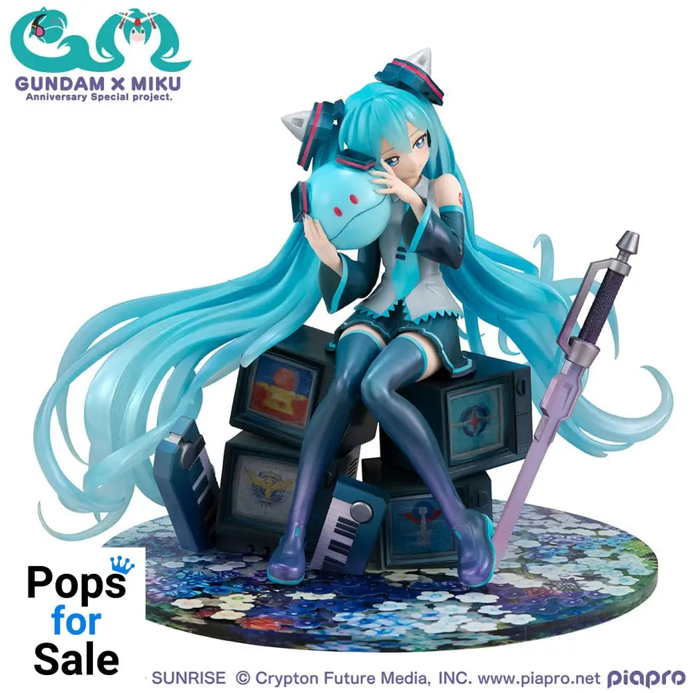 Mobile Suit Gundam x Hatsune Miku Lucrea PVC Statue Hatsune Miku x OO Gundam 45th Anniversary 17 cm