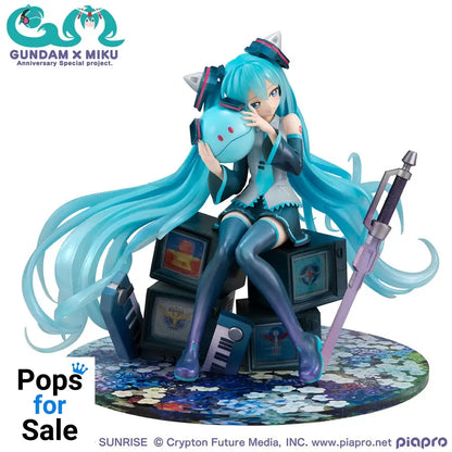 Mobile Suit Gundam x Hatsune Miku Lucrea PVC Statue Hatsune Miku x OO Gundam 45th Anniversary 17 cm