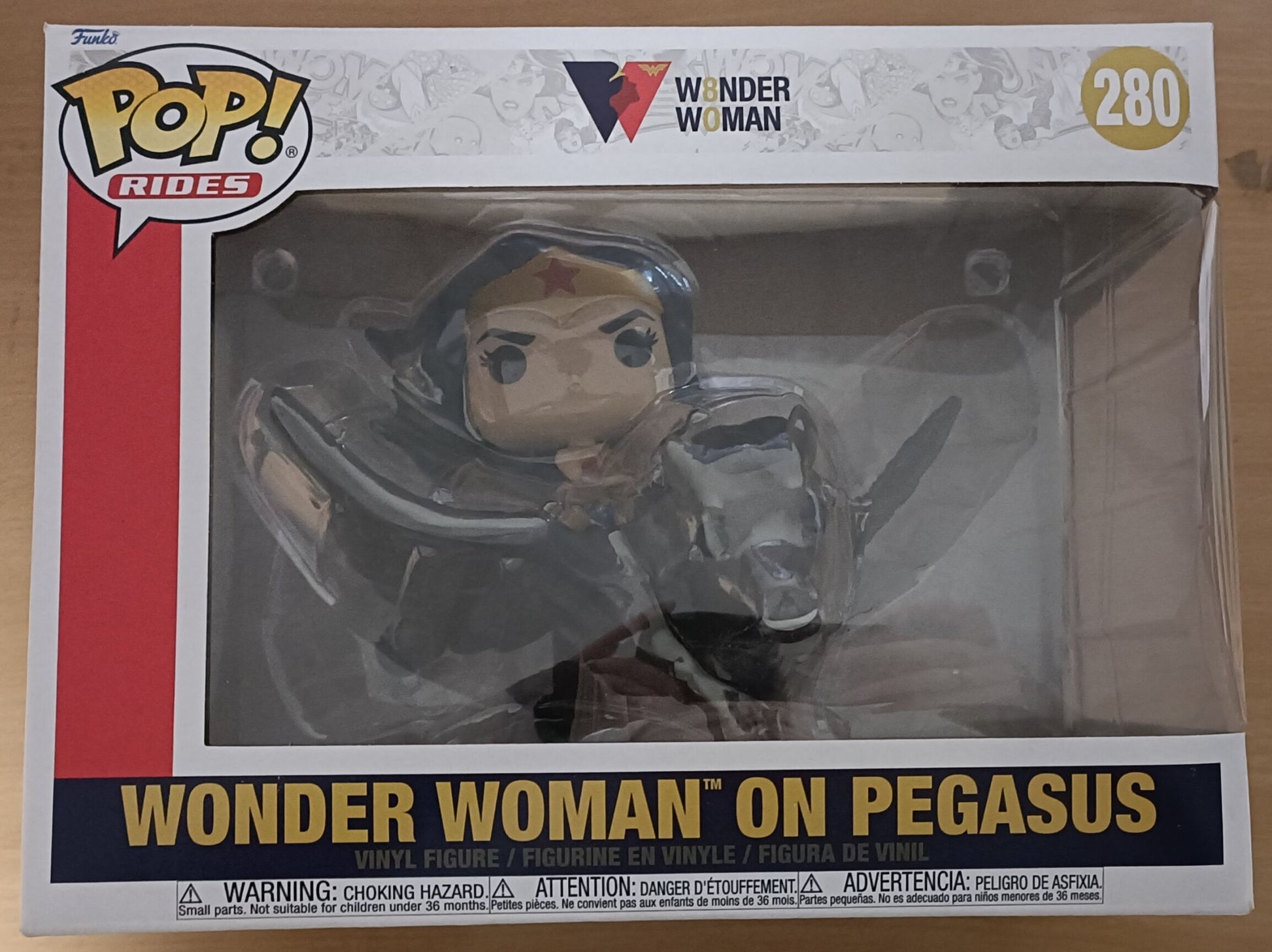 280 Wonder Woman on Pegasus - Rides - DC Wonder Woman 80th Anniversary Funko POP - Box Damaged