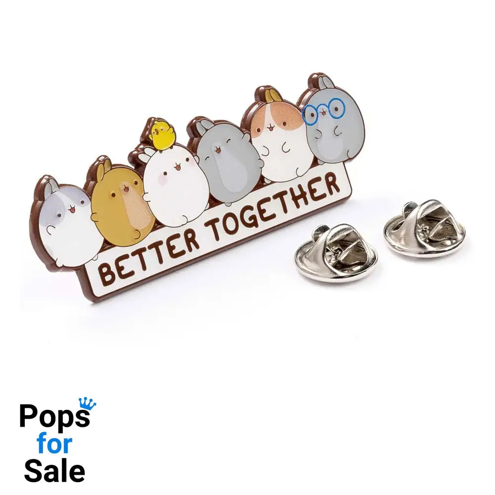 Molang Pin Badge Better Together