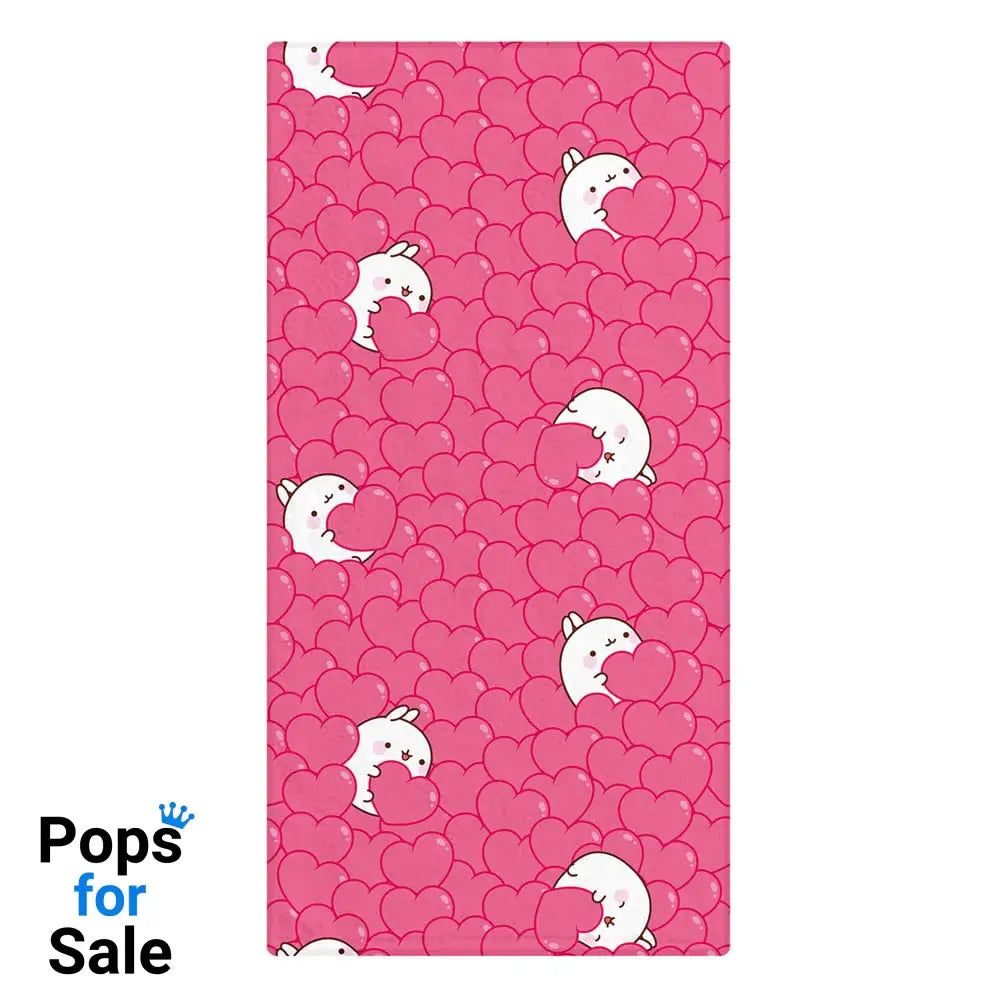 Molang Towel Hearts 150 x 75 cm