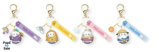 Molang Weather Series Keychain with Hand Strap Display (12) Keyrings