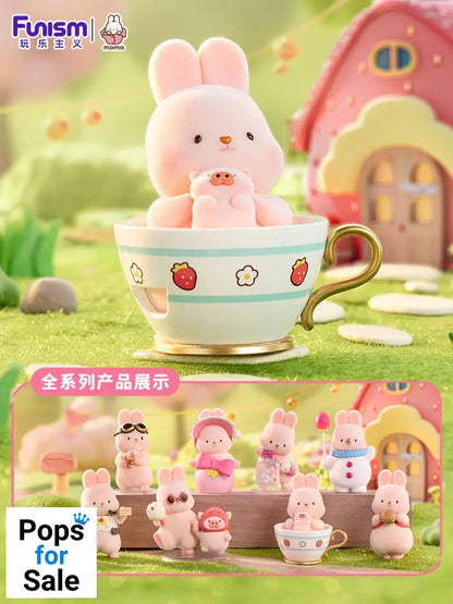 Momo Bunny Strawberry Town Series Mini Figures 9 cm Display (8)