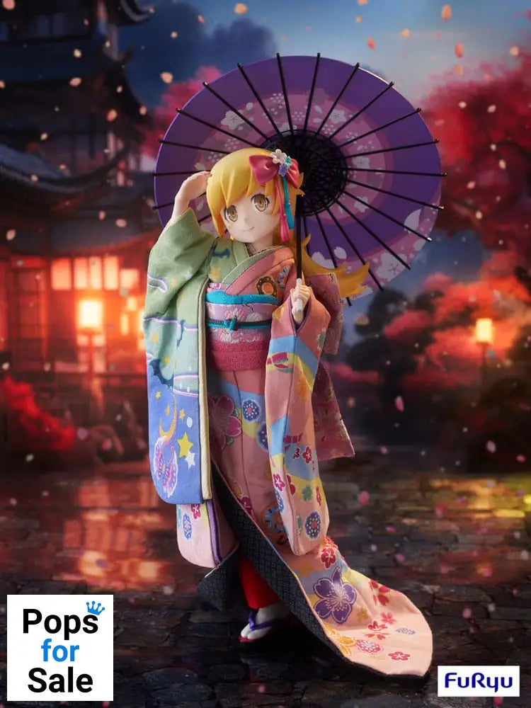 Monogatari PVC Statue 1/4 Shinobu Oshino Japanese Doll 42 cm