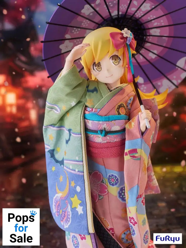 Monogatari PVC Statue 1/4 Shinobu Oshino Japanese Doll 42 cm