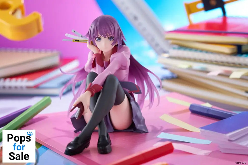 Monogatari PVC Statue Desktop Cute Figure Hitagi Senjougahara 13 cm
