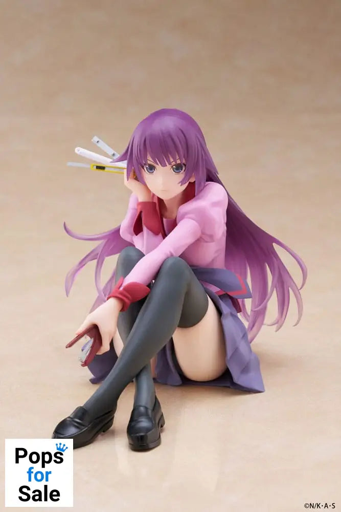 Monogatari PVC Statue Desktop Cute Figure Hitagi Senjougahara 13 cm
