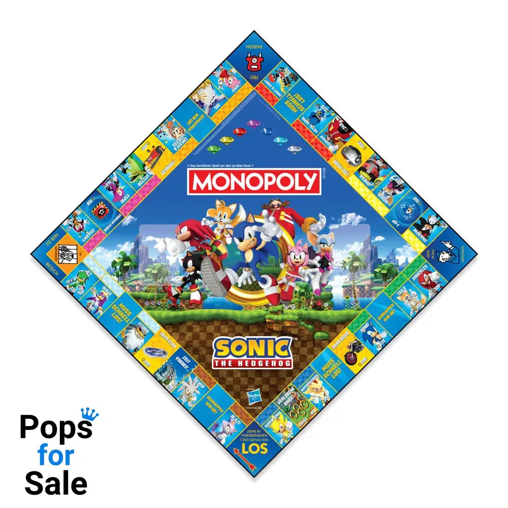 Monopoly Board Game Sonic the Hedgehog *German Version*