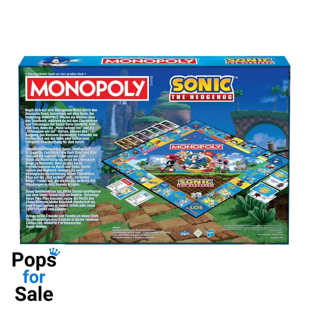 Monopoly Board Game Sonic the Hedgehog *German Version*