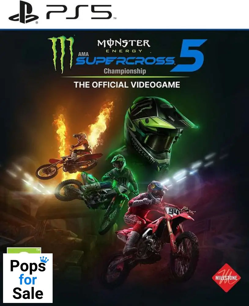 Monster Energy Supercross - The Official Videogame 5 for Playstation 5 (PS5) - [New]