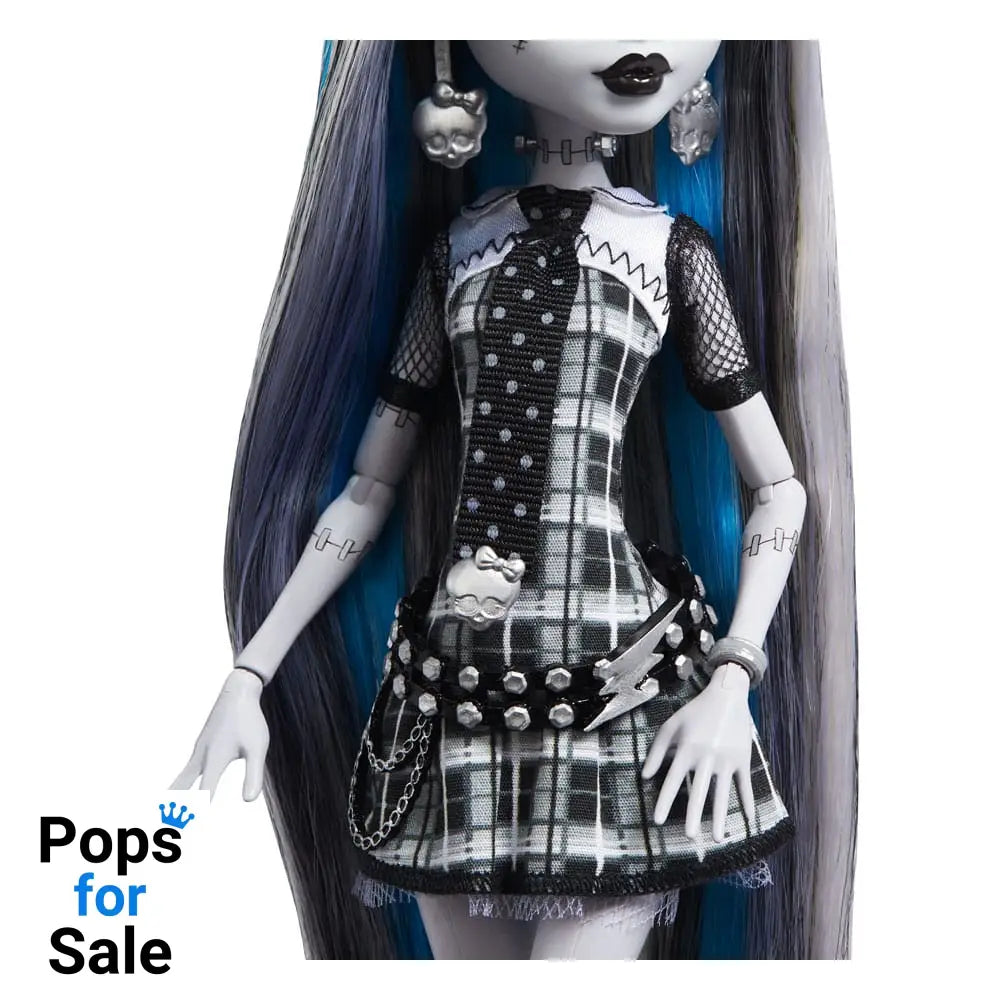 Monster High Reel Drama Doll Frankie Stein in Black And White Dolls