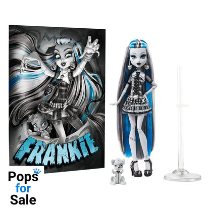 Monster High Reel Drama Doll Frankie Stein in Black And White