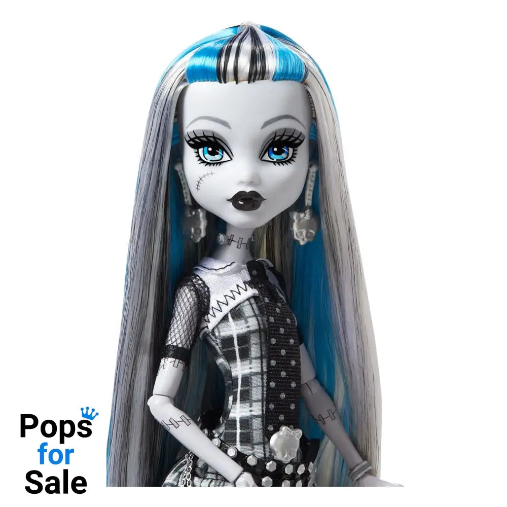 Monster High Reel Drama Doll Frankie Stein in Black And White