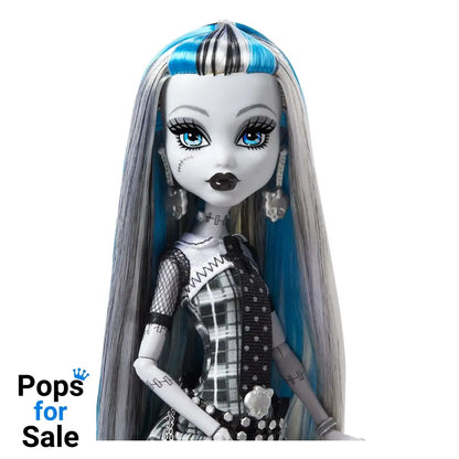 Monster High Reel Drama Doll Frankie Stein in Black And White