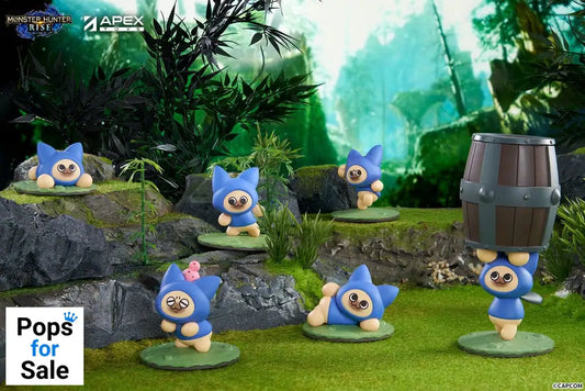 Monster Hunter Rise Trading Figure 6-Pack Felyne Cat Mini-figures